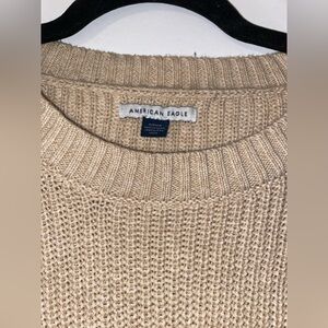american eagle two toned sweater